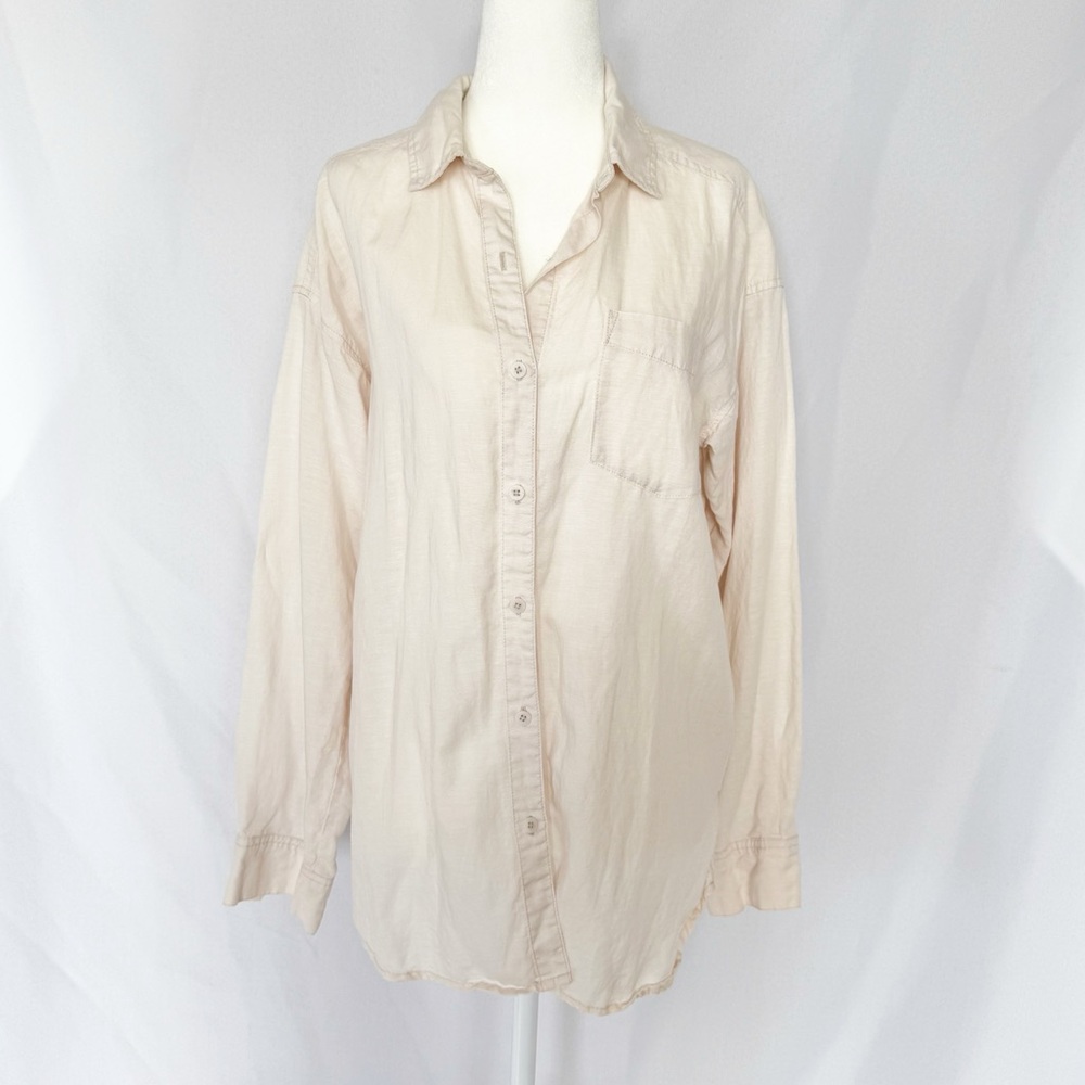 Splendid Button Down Shirt+Wide Leg Pants XS - Picture 2 of 12